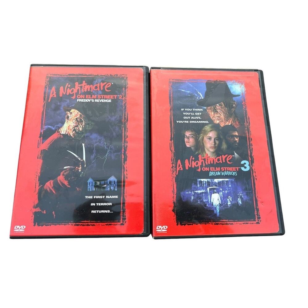 A Nightmare On Elm Street 2 & 3 (DVD, 2000) Freddy's Revenge and Dream Warriors